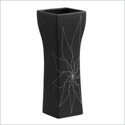 Zuo Barbara Vase Small in Black