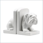 Zuo Bulldog Bookend in White