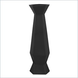 Zuo Doric Vase in Black