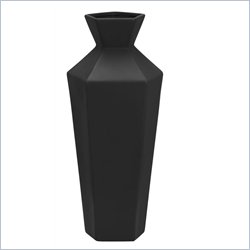 Zuo Ionic Vase in Black