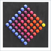 Zuo Cubes Wall Art Black Frame
