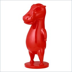 Zuo Calf Sculpture in Red