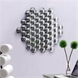 ADD TO YOUR SET: Zuo Honeycomb Mirror in Clear
