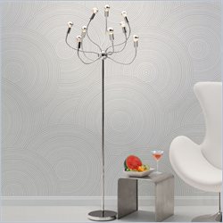 Zuo Stellar Floor Lamp in Chrome