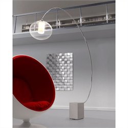 Zuo Plasma Floor Lamp in Chrome