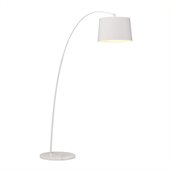 Zuo Twisty Floor Lamp in White
