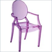 ZUO Baby Anime Modern Polycarbonate Kids Chair in Transparent Purple
