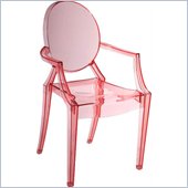 ZUO Baby Anime Modern Polycarbonate Kids Chair in Transparent Red