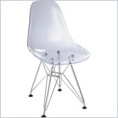 ZUO Baby Spire Modern Kids Acrylic Chair in Transparent