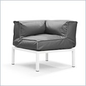 ZUO Copacabana Outdoor Polyster Fiber Corner in Light Gray