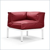 ZUO Copacabana Outdoor Polyster Fiber Corner in Red