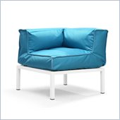 ZUO Copacabana Outdoor Polyster Fiber Corner in Turquoise