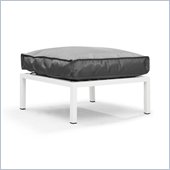 ZUO Copacabana Outdoor Polyster Fiber Ottoman in Light Gray