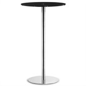 ZUO Cyclone Modern Painted Glass Bar Table in Black