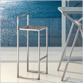 ZUO Dalton Modern Stainless Steel Bar Chair in Stainless Steel