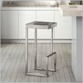 ZUO Deal Modern Stainless Steel Bar Chair in Stainless Steel