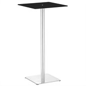 ZUO Dimensional Modern Tempered Painted Glass Bar Table in Black