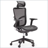 ZUO Harlean Modern Mesh High Back Office Chair in Black