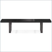 ZUO HeyWood Modern Wood Triple Bench in Black