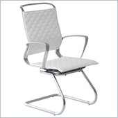ZUO Jackson Modern Leatherette Conference Chair in White