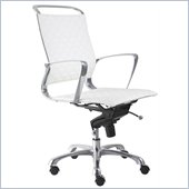 ZUO Jackson Modern Leatherette Office Chair in White