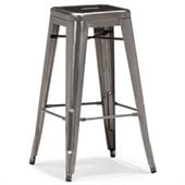 ZUO Marius Modern Gunmetal Bar Chair in Gunmetal