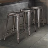 ZUO Marius Modern Gunmetal Counter Chair in Gunmetal