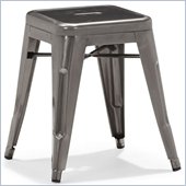 ZUO Marius Modern Gunmetal Stool in Gunmetal