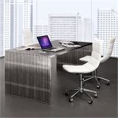 ZUO Novel Modern Dining Table in Stainless Steel