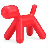 ZUO Pup Modern Kids Plastic Chair in Red