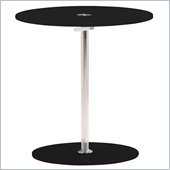 ZUO Radical Modern Tempered Glass Side Table in Black