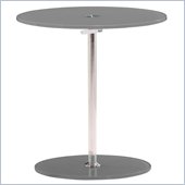ZUO Radical Modern Tempered Glass Side Table in Gray