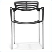 ZUO Scope Modern Plastic Dining Chair in Black
