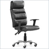 ZUO Unity Modern Leatherette Office Chair in Black