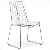 ZUO Wendover Modern Dining Chair in Chrome