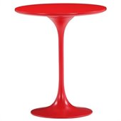 ZUO Wilco Modern Painted Wood Side Table in Red