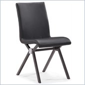 ZUO Xert Modern Leatherette Dining Chair in Gray