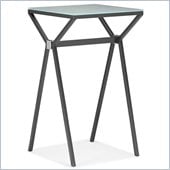 ZUO Xert Modern Painted Glass Bar Table in Gray