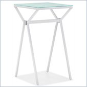 ZUO Xert Modern Painted Glass Bar Table in White