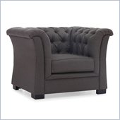 Zuo Nob Hill Armchair in Charcoal Gray