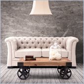Zuo Nob Hill Loveseat in Beige