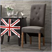 Zuo Hayes Valley Chair in Charcoal Gray (Set of 2)