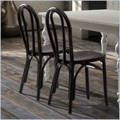 Zuo Nob Hill Chair in Black (Set of 2)