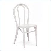 Zuo Nob Hill Chair in White (Set of 2)