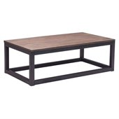 Zuo Civic Center Long Coffee Table in Distressed Natural