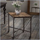Zuo Mission Bay Side Table in Distressed Natural