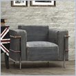 ADD TO YOUR SET: Zuo Lasso Armchair in Blue Denim