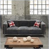 Zuo Lasso Sofa in Blue Denim