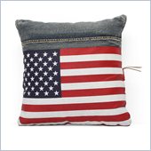 Zuo Cowboy Cushion Blue Denim with USA Flag