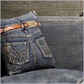 Zuo Jean Cushion Blue Denim with Back Jean